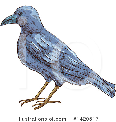 Crow Clipart #1420517 by Vector Tradition SM