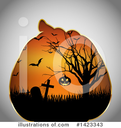 Royalty-Free (RF) Halloween Clipart Illustration by KJ Pargeter - Stock Sample #1423343