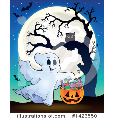 Royalty-Free (RF) Halloween Clipart Illustration by visekart - Stock Sample #1423550