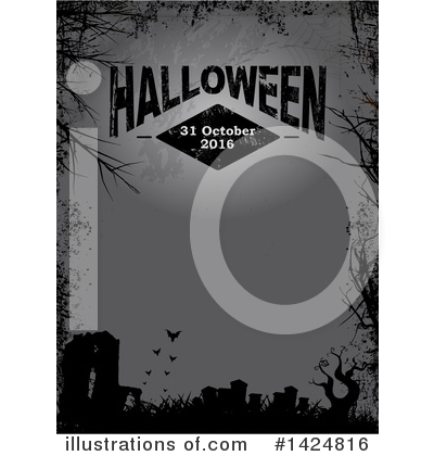 Royalty-Free (RF) Halloween Clipart Illustration by elaineitalia - Stock Sample #1424816