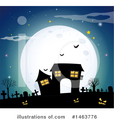 Haunted House Clipart #1463776 by Graphics RF