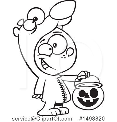 Royalty-Free (RF) Halloween Clipart Illustration by toonaday - Stock Sample #1498820