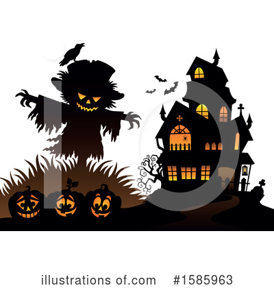 Royalty-Free (RF) Halloween Clipart Illustration by visekart - Stock Sample #1585963