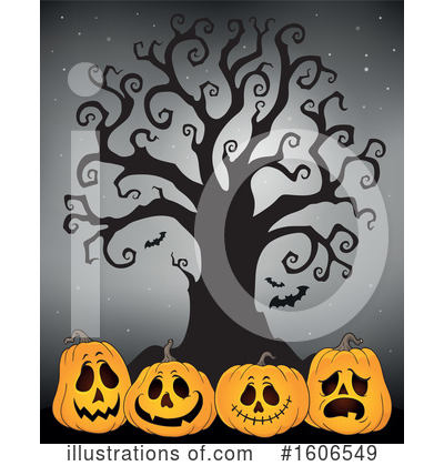 Royalty-Free (RF) Halloween Clipart Illustration by visekart - Stock Sample #1606549