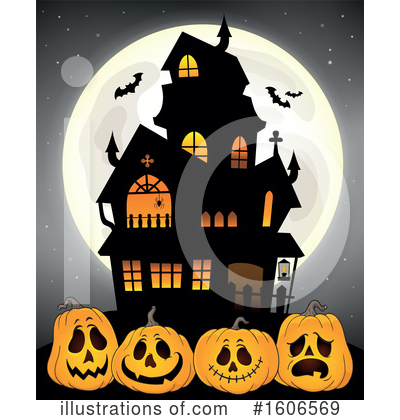 Royalty-Free (RF) Halloween Clipart Illustration by visekart - Stock Sample #1606569