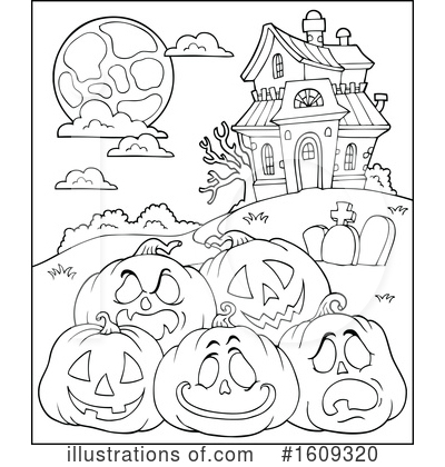 Royalty-Free (RF) Halloween Clipart Illustration by visekart - Stock Sample #1609320