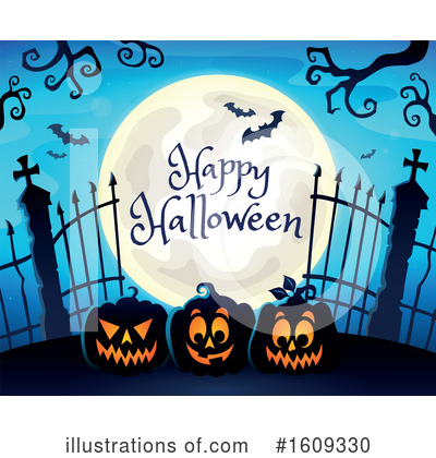 Royalty-Free (RF) Halloween Clipart Illustration by visekart - Stock Sample #1609330