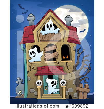 Royalty-Free (RF) Halloween Clipart Illustration by visekart - Stock Sample #1609892