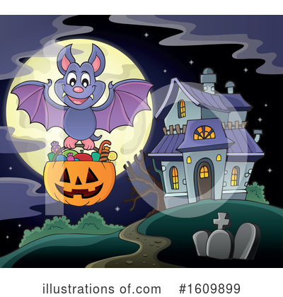 Royalty-Free (RF) Halloween Clipart Illustration by visekart - Stock Sample #1609899