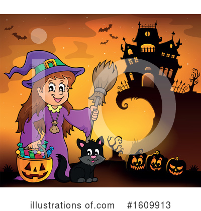 Royalty-Free (RF) Halloween Clipart Illustration by visekart - Stock Sample #1609913