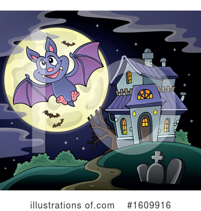 Haunted House Clipart #1609916 by visekart