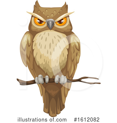 Owl Clipart #1612082 by Vector Tradition SM