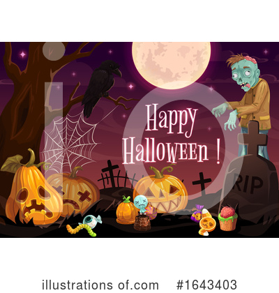 Royalty-Free (RF) Halloween Clipart Illustration by Vector Tradition SM - Stock Sample #1643403