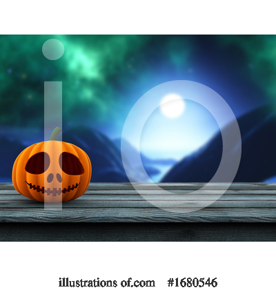 Royalty-Free (RF) Halloween Clipart Illustration by KJ Pargeter - Stock Sample #1680546
