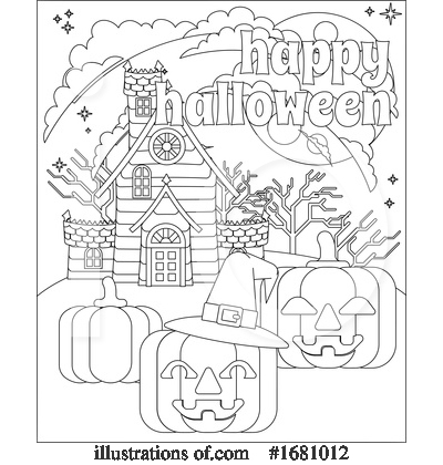 Haunted House Clipart #1681012 by AtStockIllustration