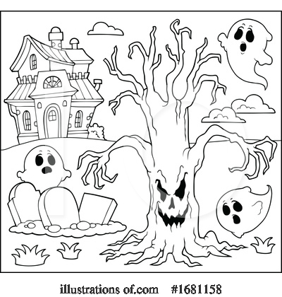 Royalty-Free (RF) Halloween Clipart Illustration by visekart - Stock Sample #1681158