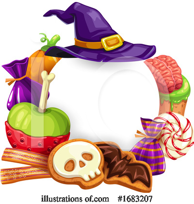 Caramel Apple Clipart #1683207 by Vector Tradition SM