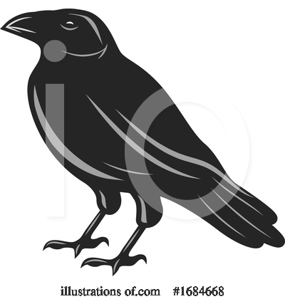 Crow Clipart #1684668 by Vector Tradition SM