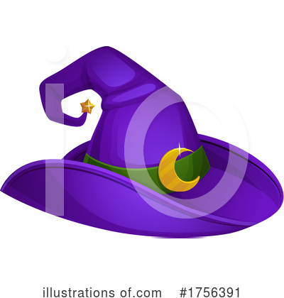 Witch Hat Clipart #1756391 by Vector Tradition SM