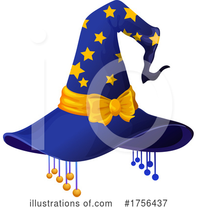 Witch Hat Clipart #1756437 by Vector Tradition SM