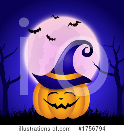 Halloween Pumpkins Clipart #1756794 by KJ Pargeter