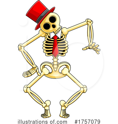 Skeleton Clipart #1757079 by Hit Toon