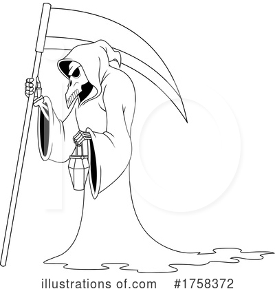 Grim Reaper Clipart #1758372 by Hit Toon