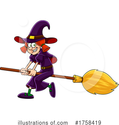 Witch Clipart #1758419 by Hit Toon