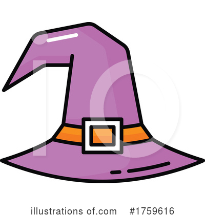 Witch Hat Clipart #1759616 by Vector Tradition SM