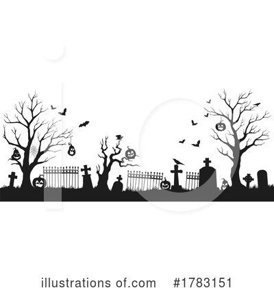 Cemetery Clipart #1783151 by Vector Tradition SM