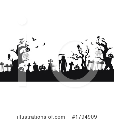 Grim Reaper Clipart #1794909 by Vector Tradition SM