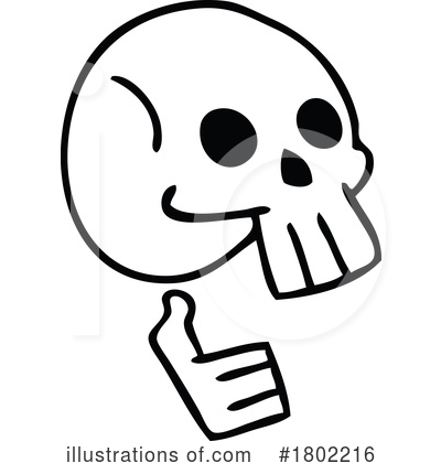 Skulls Clipart #1802216 by lineartestpilot