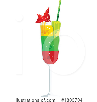 Alcoholic Beverages Clipart #1803704 by Vector Tradition SM