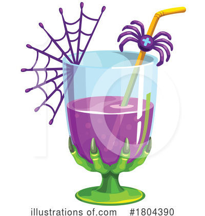 Alcoholic Beverages Clipart #1804390 by Vector Tradition SM