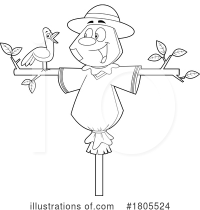 Scarecrow Clipart #1805524 by Hit Toon