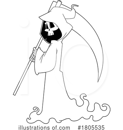 Grim Reaper Clipart #1805535 by Hit Toon