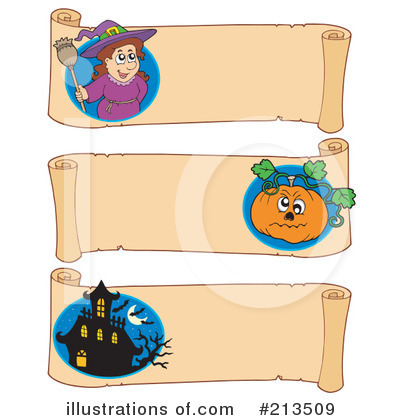 Royalty-Free (RF) Halloween Clipart Illustration by visekart - Stock Sample #213509