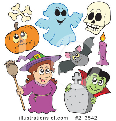 Royalty-Free (RF) Halloween Clipart Illustration by visekart - Stock Sample #213542