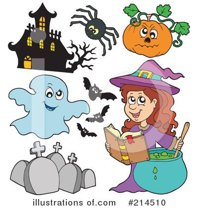 Royalty-Free (RF) Halloween Clipart Illustration by visekart - Stock Sample #214510