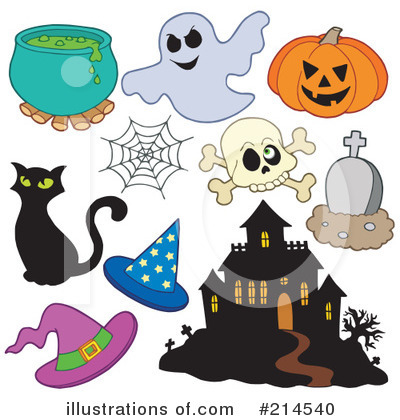 Royalty-Free (RF) Halloween Clipart Illustration by visekart - Stock Sample #214540