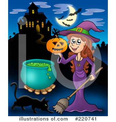 Royalty-Free (RF) Halloween Clipart Illustration by visekart - Stock Sample #220741