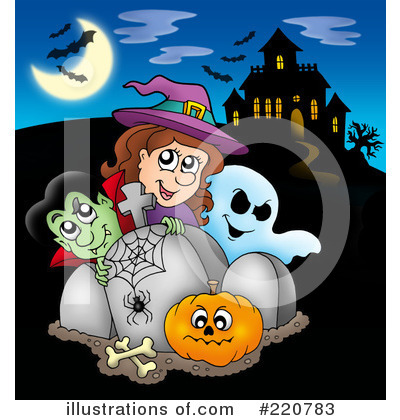 Royalty-Free (RF) Halloween Clipart Illustration by visekart - Stock Sample #220783