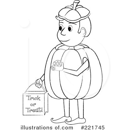 Royalty-Free (RF) Halloween Clipart Illustration by Pams Clipart - Stock Sample #221745