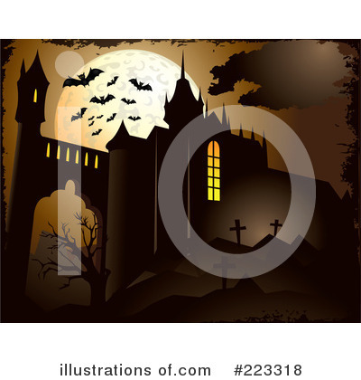 Halloween Castle Clipart #223318 by Eugene
