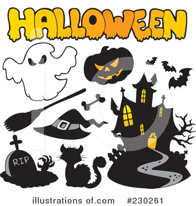 Royalty-Free (RF) Halloween Clipart Illustration by visekart - Stock Sample #230261