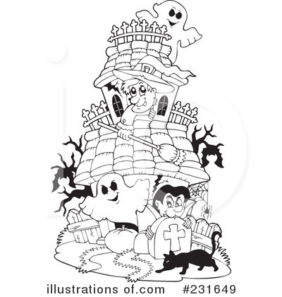 Royalty-Free (RF) Halloween Clipart Illustration by visekart - Stock Sample #231649