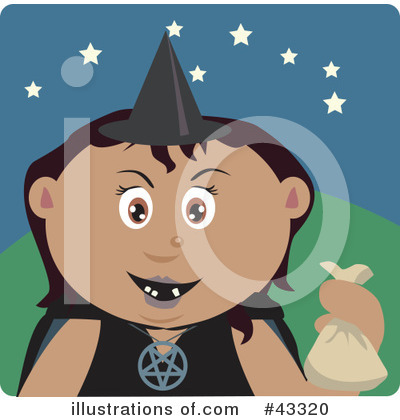 Witch Clipart #43320 by Dennis Holmes Designs