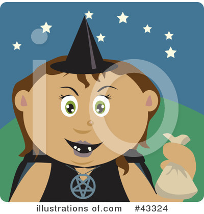 Royalty-Free (RF) Halloween Clipart Illustration by Dennis Holmes Designs - Stock Sample #43324