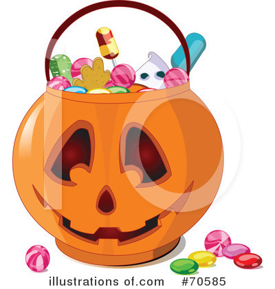 Royalty-Free (RF) Halloween Clipart Illustration by Pushkin - Stock Sample #70585