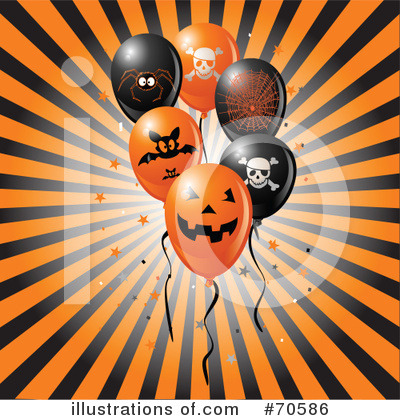 Royalty-Free (RF) Halloween Clipart Illustration by Pushkin - Stock Sample #70586